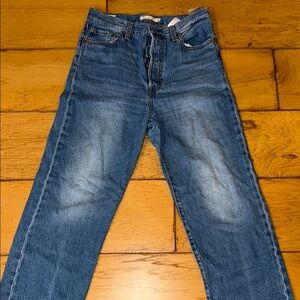 Levi's ribcage straight ankle